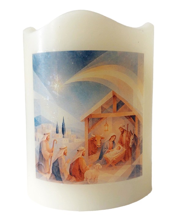 LED - Licht "Anbetung der Könige-pastell"